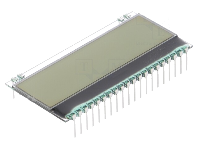 Display: LCD; grafisch; 132x32; FSTN Positive; wit; 55x17,5mm Display: LCD; grafisch; 132x32; FSTN Positive; wit; 55x17,5mm